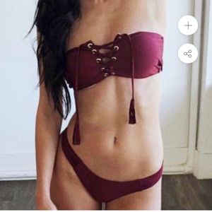 Zahara Swim BRAND NEW Lace Up Suit